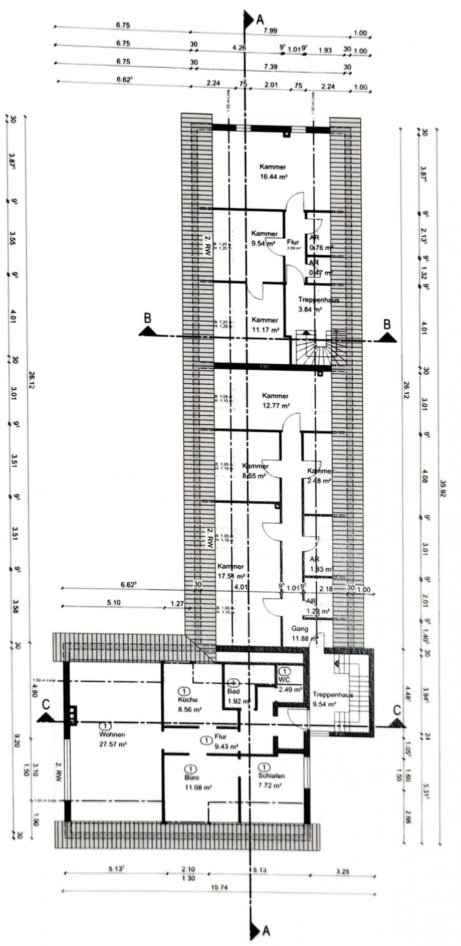Grundriss DG Haus Remscheid