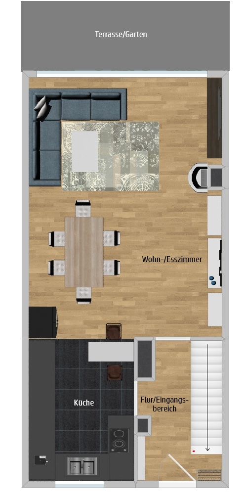 Grundriss Erdgeschoss Haus Essen