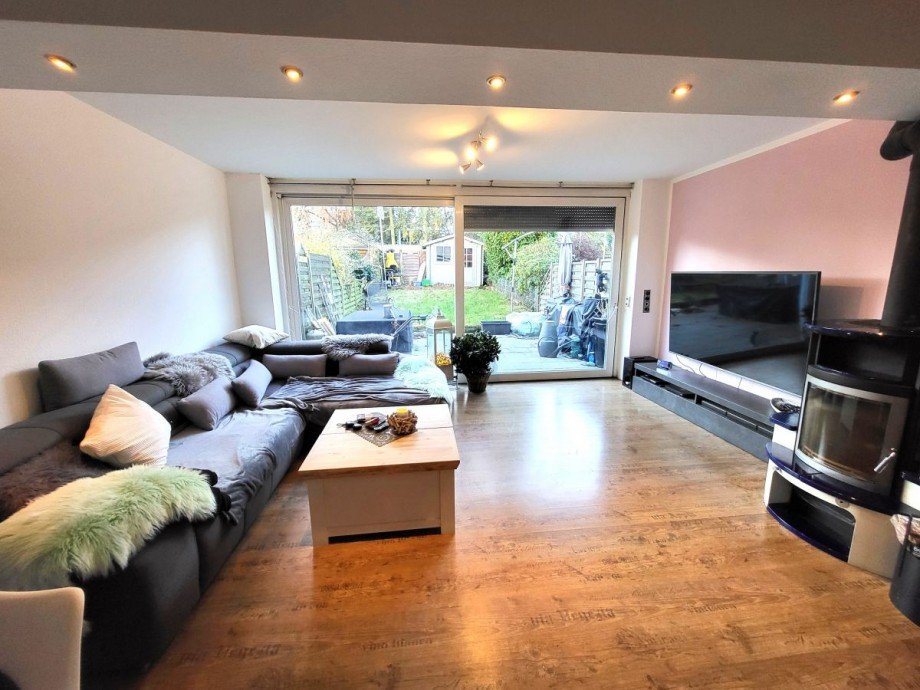 Wohnzimmer mit Kamin Haus Essen