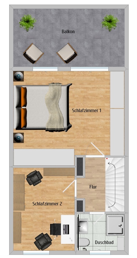 Grundriss 1.Obergeschoss Haus Essen