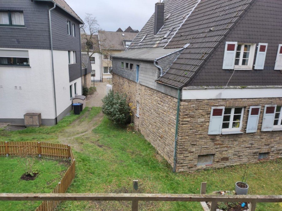 Aussicht vom Balkon Etagenwohnung Wetter