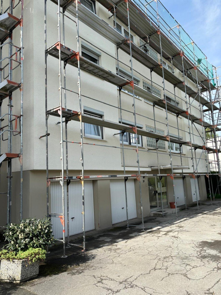 Au�enansicht mit Garage Wohnung Wetter