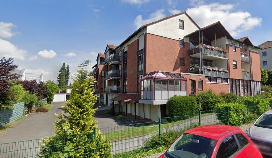 Ansicht Au�en, R�ckseite Erdgeschosswohnung Hattingen
