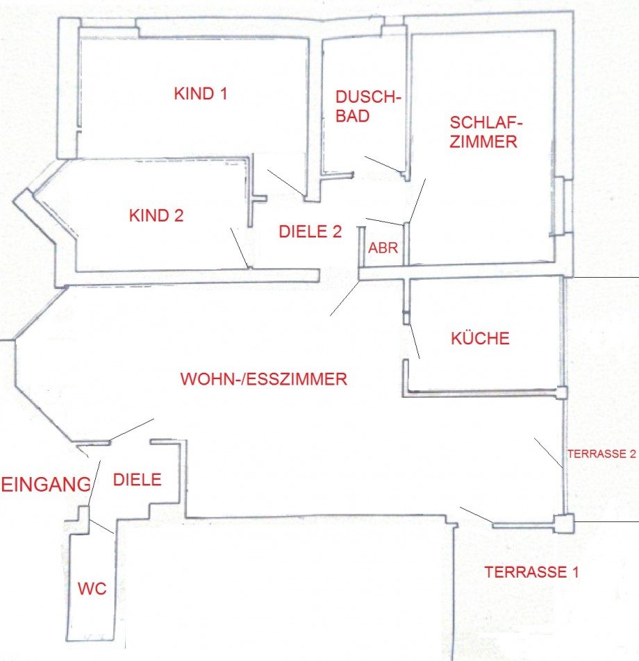 Grundriss Etagenwohnung Wetter