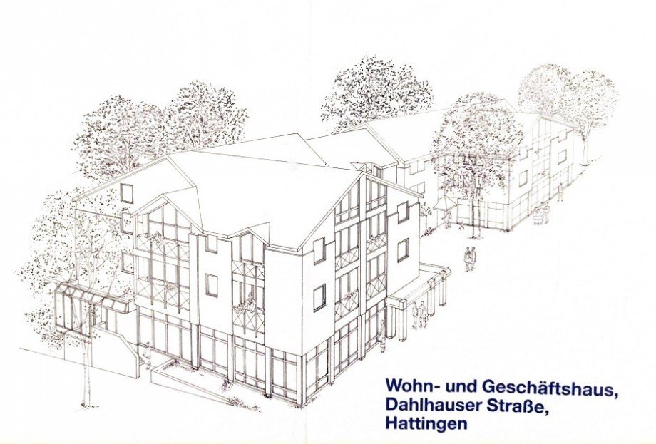 Frontansicht Erdgeschosswohnung Hattingen