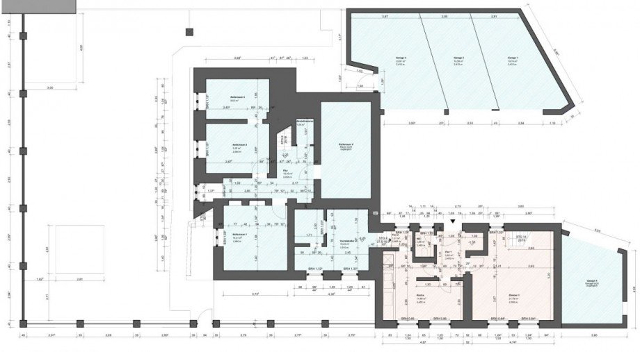 Grundriss Keller L 36, Erdgeschoss L36a Mehrfamilienhaus Wetter