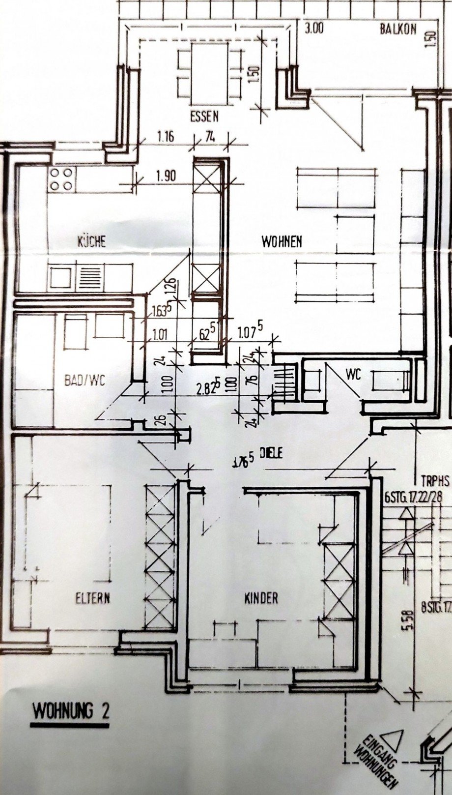 Grundriss Erdgeschoss Erdgeschosswohnung Hattingen