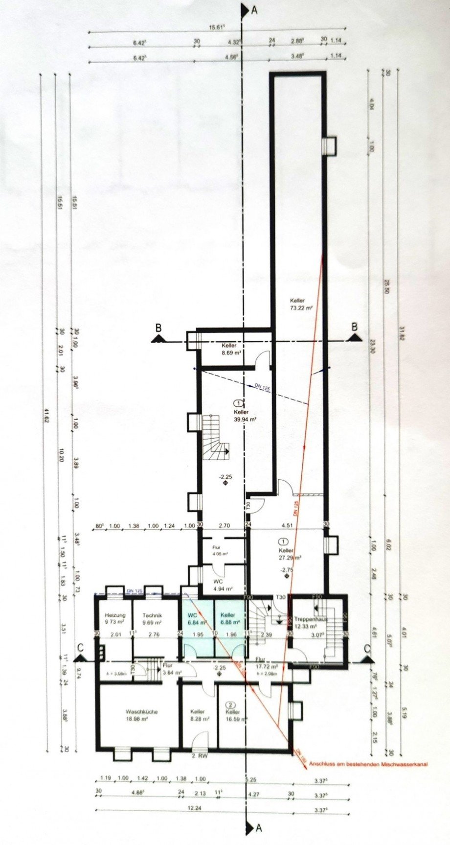 Grundriss KG Haus Remscheid
