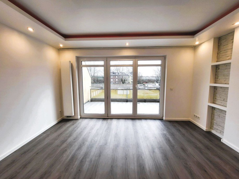 Balkon 2 Zugang aus Wohnzimmer Maisonettewohnung Duisburg